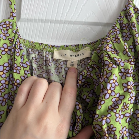 Green and purple mini dress form pacsun/la hearts 💕 - Picture 3 of 5